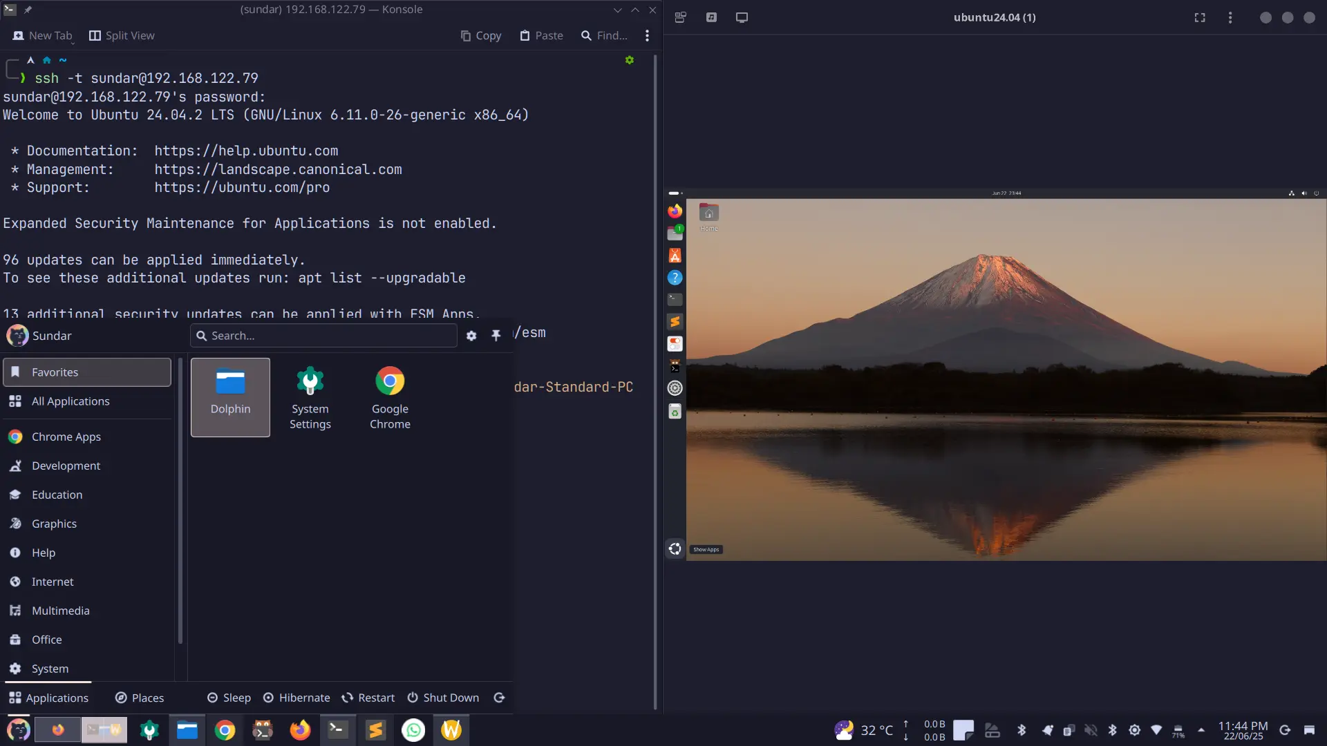 Ubuntu as Guest Using Virtual Machine on Arch Linux. (Credit:- Author)